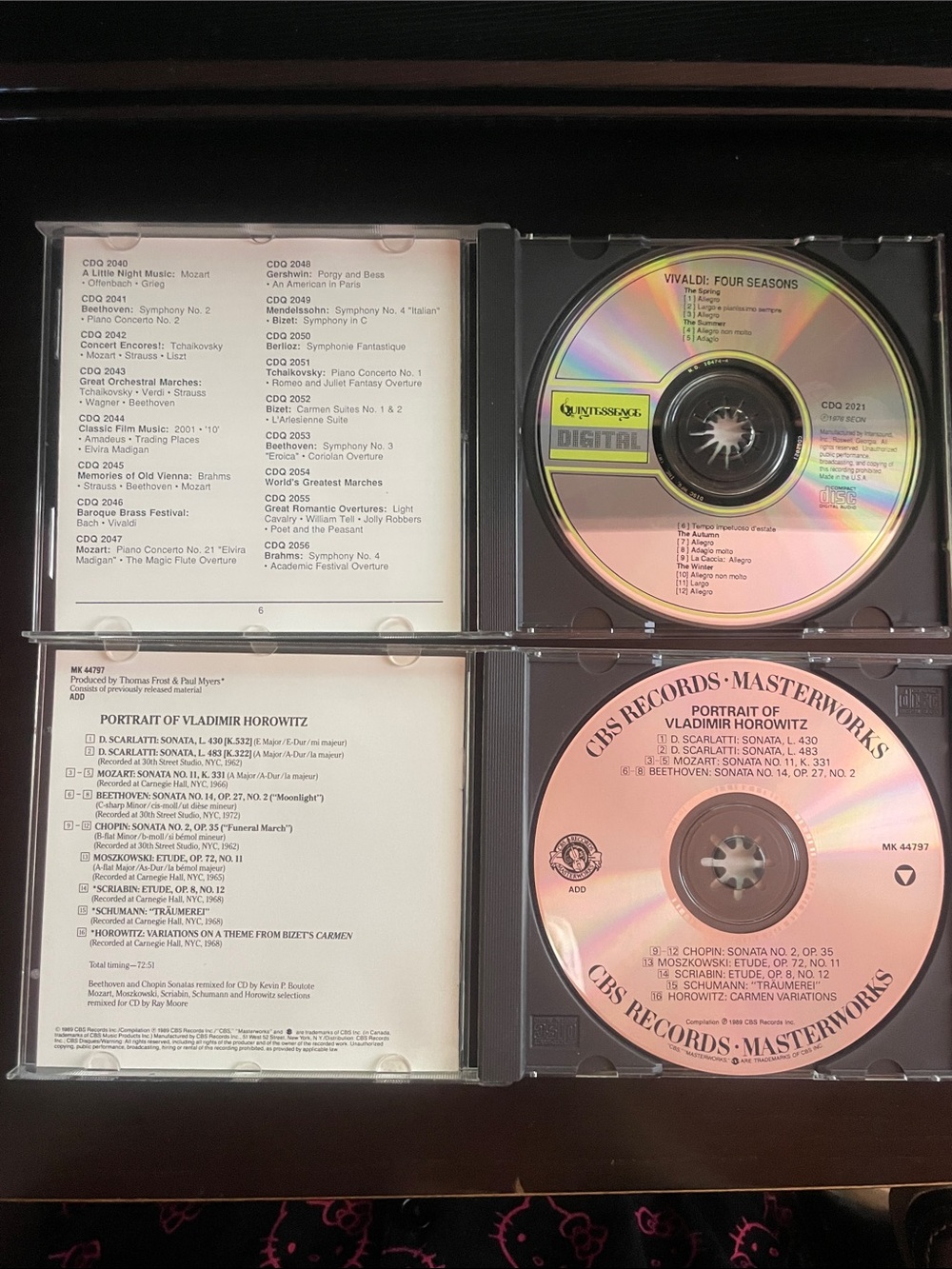 Vladimir Horowitz & Antonio Vivaldi Two (2) CD Bundle - Picture 3 of 3